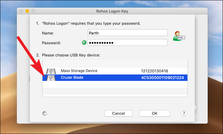 add a new usb security key