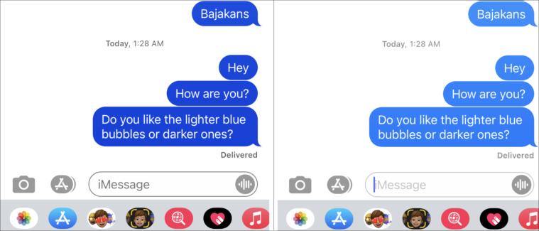 How to Make iMessage Dark Blue