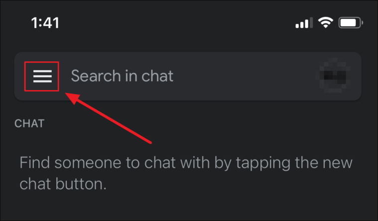 Google Chat in iOS