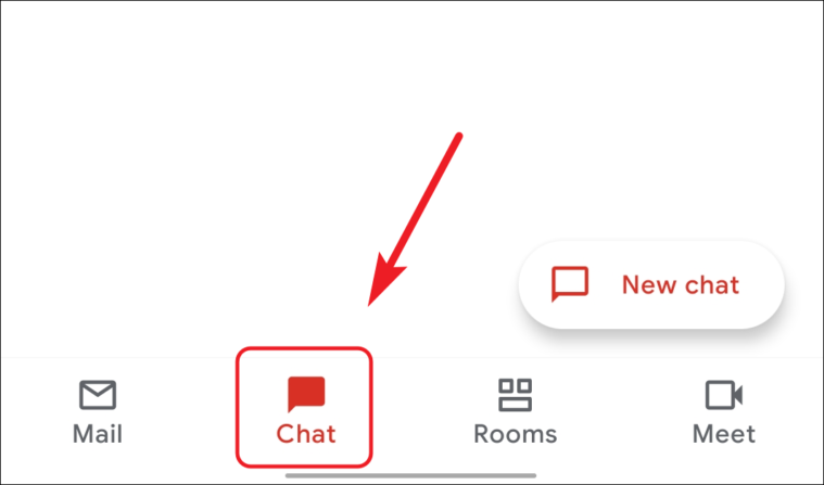 go to chat tab from gmail