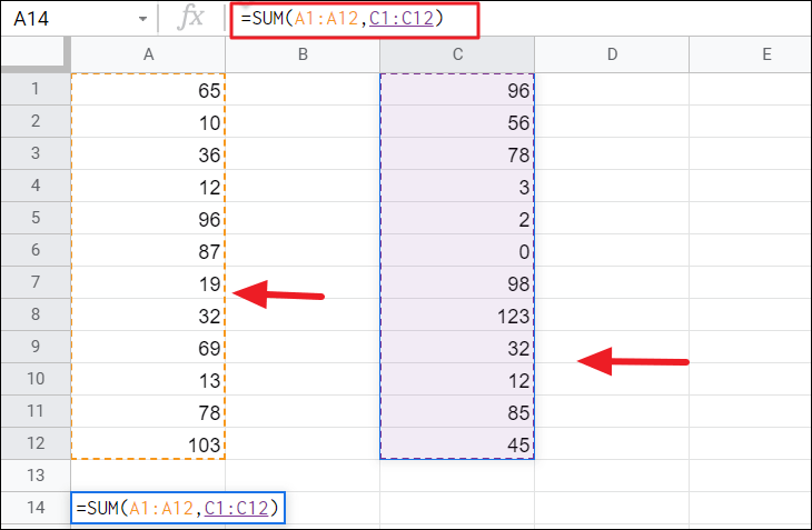 How To Add Up Columns In Google Sheets