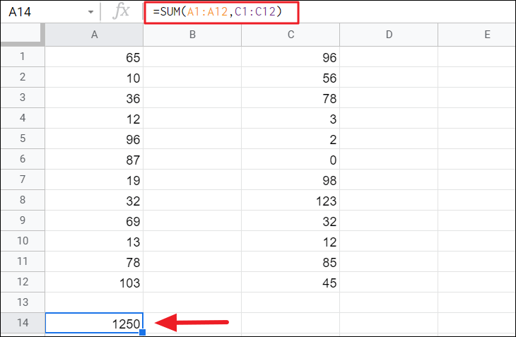 How To Add Sum Of A Column In Google Sheets