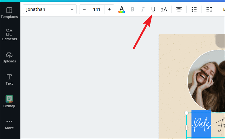 How To Underline Words On Canva