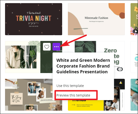 how to view canva presentation