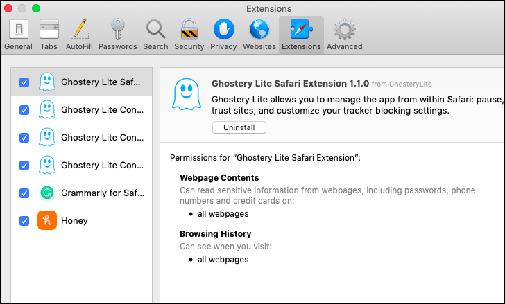 get safari extensions