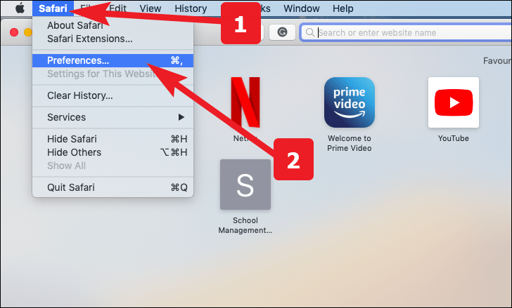 safari extension context menu