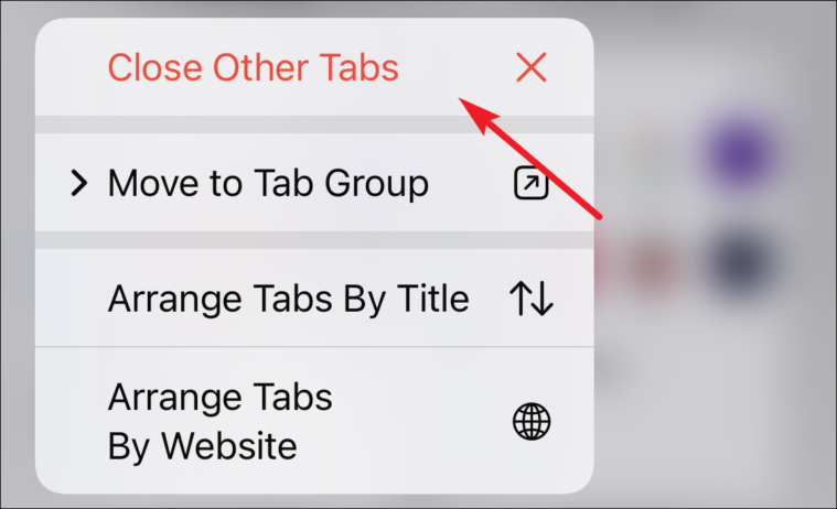 remove tab groups from safari
