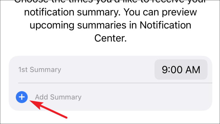 add more than one notification summary