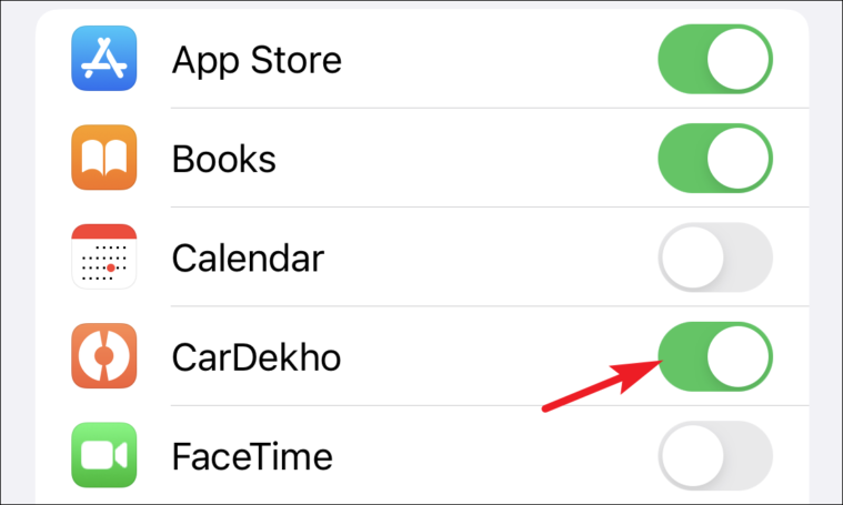 toggle apps for notification summary on iphone