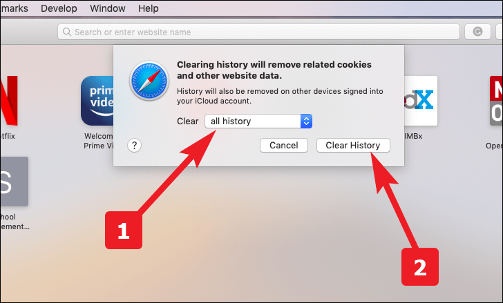 how to reset safari settings on mac