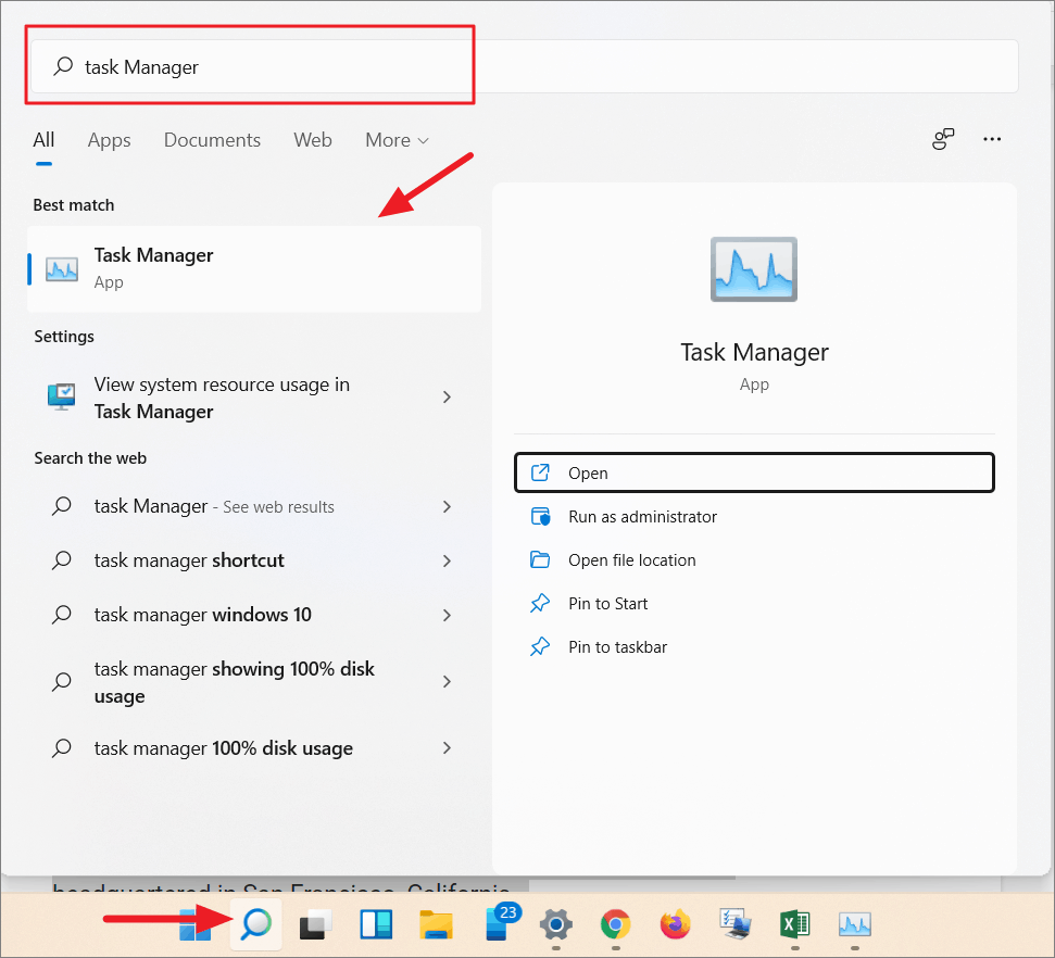 How to Open Task Manager in Windows 11