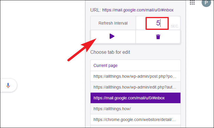 Page automatically