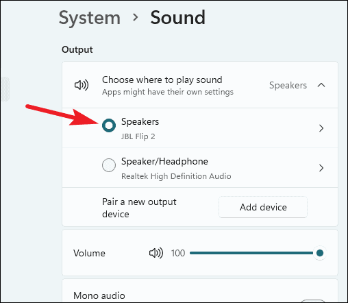 how-to-change-audio-output-device-in-windows-11