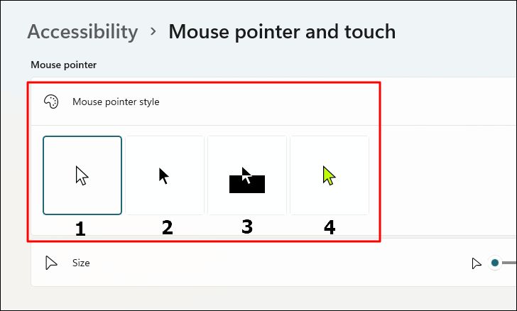 How to change mouse pointer color and size on Windows 11 - Pureinfotech