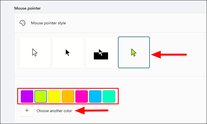 How to change mouse pointer color and size on Windows 11 - Pureinfotech