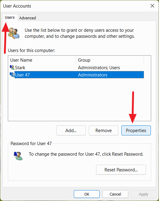 Change username Windows 10.