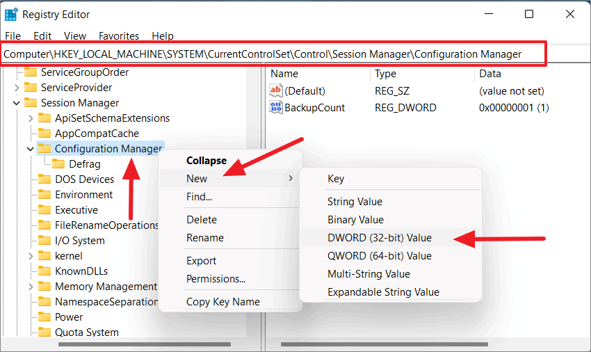 Machine system currentcontrolset control session