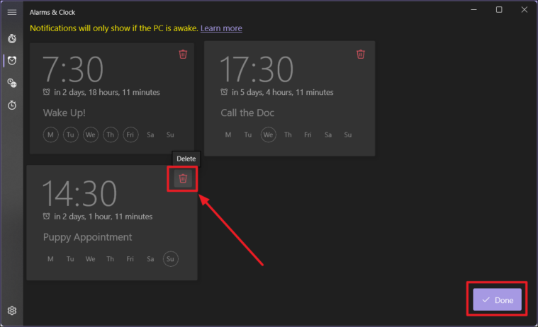 How to Set an Alarm in Windows 11