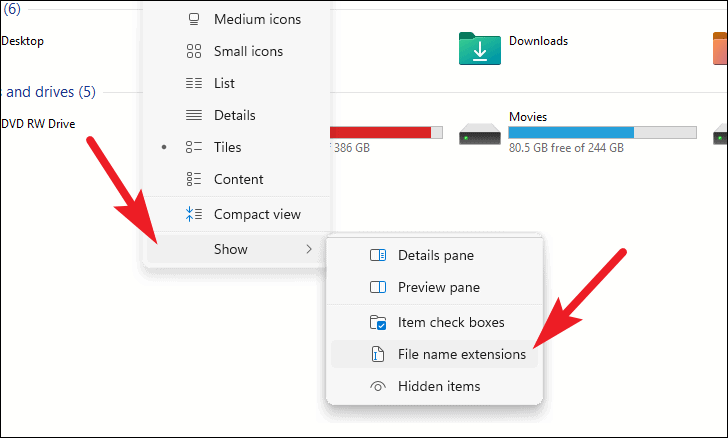 how-to-show-file-extension-in-file-explorer-on-windows-11