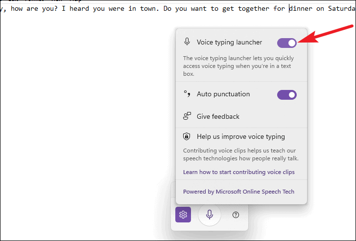 how to use speech to text in word windows 11