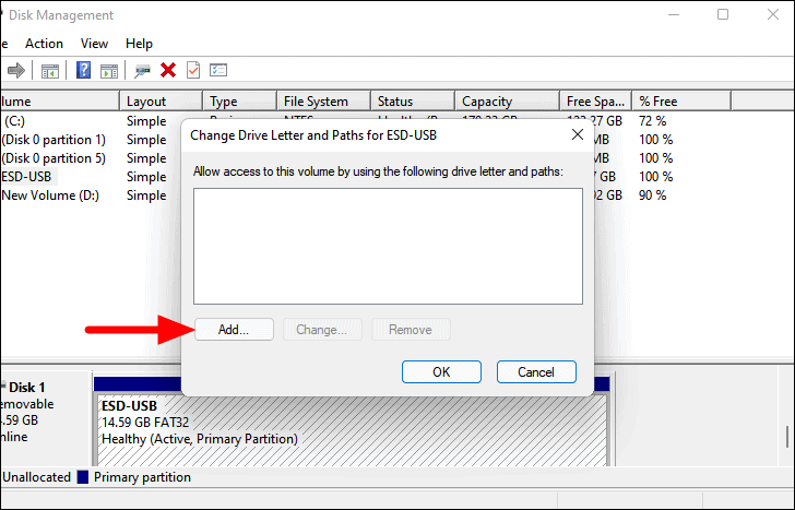 fix usb drive letter assignment