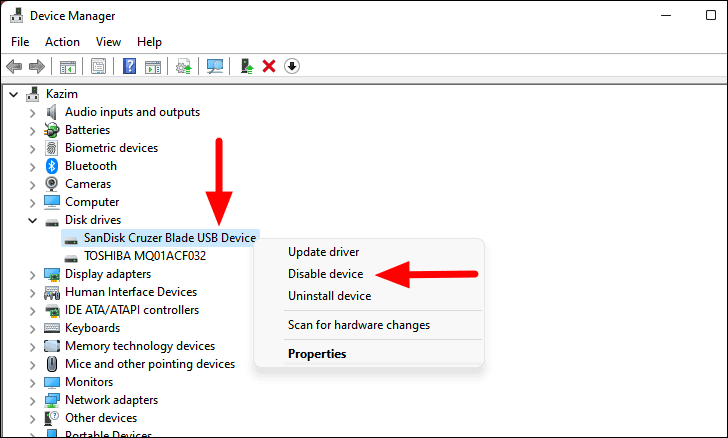 fix usb drive letter assignment