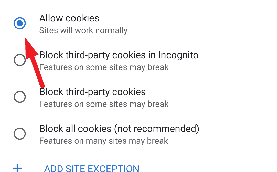 How to Enable Cookies on Chrome