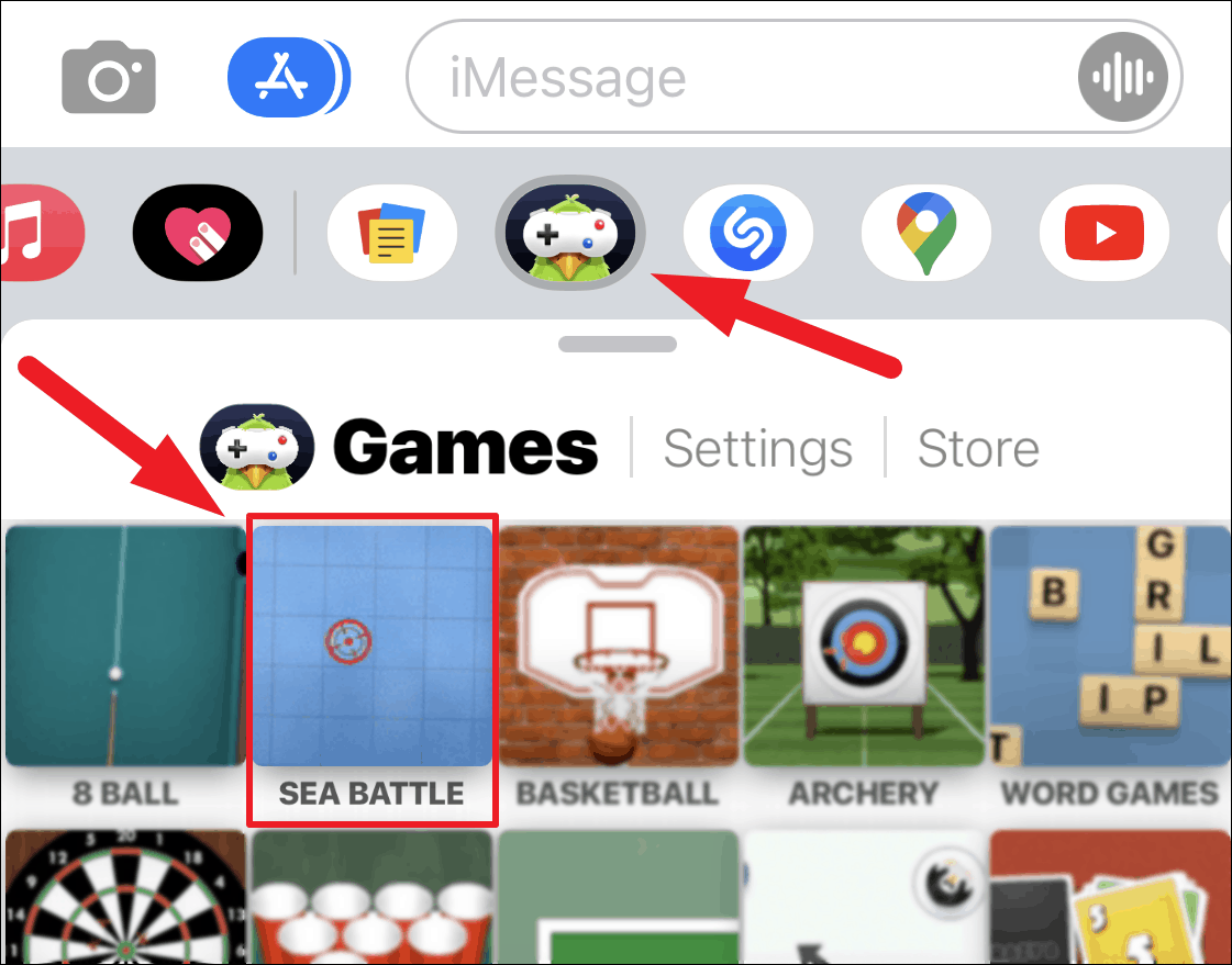 How to Play Sea Battle on iMessage