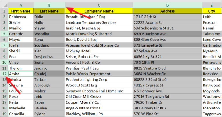 how-to-select-non-adjacent-cells-in-excel