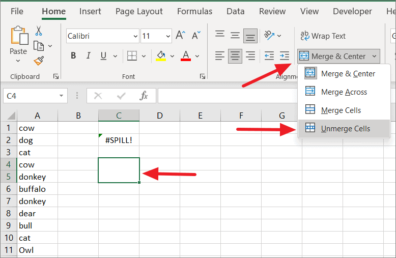 What is #SPILL Error in Excel and How to Fix it?