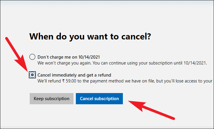 Xbox subscription cancellations and refunds