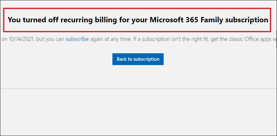 How To Cancel Microsoft Subscription