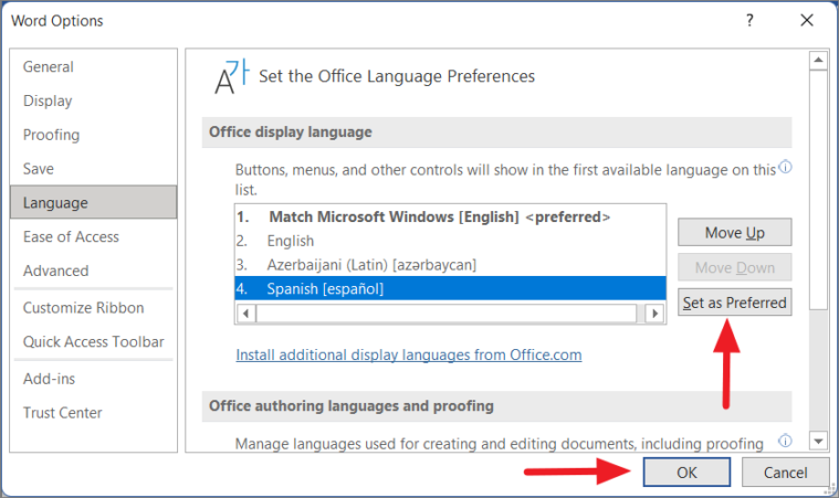 How to Change Language in Microsoft Word