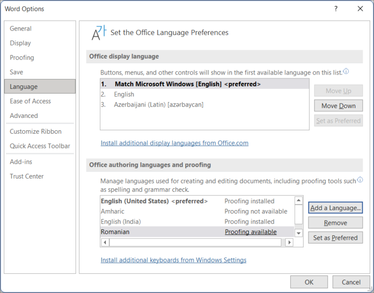 How to Change Language in Microsoft Word