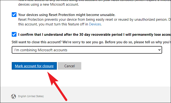 How to delete a Microsoft account