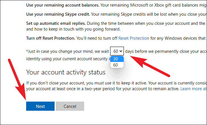 How to delete a Microsoft account