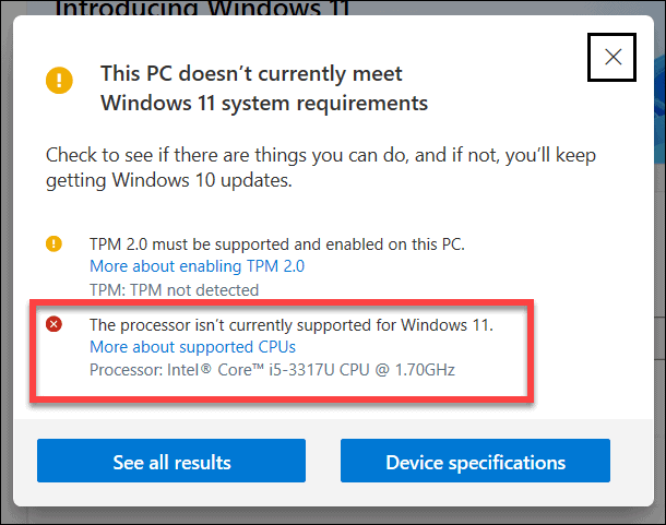 How to identify which PCs meet Windows 11 TPM requirements