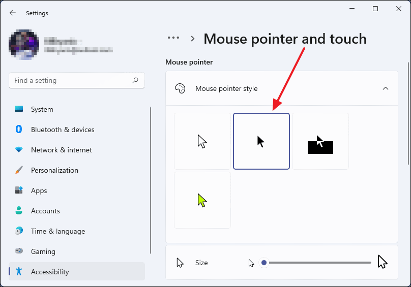 Make Mouse Pointer color to red, solid black, etc, in Windows 11/10