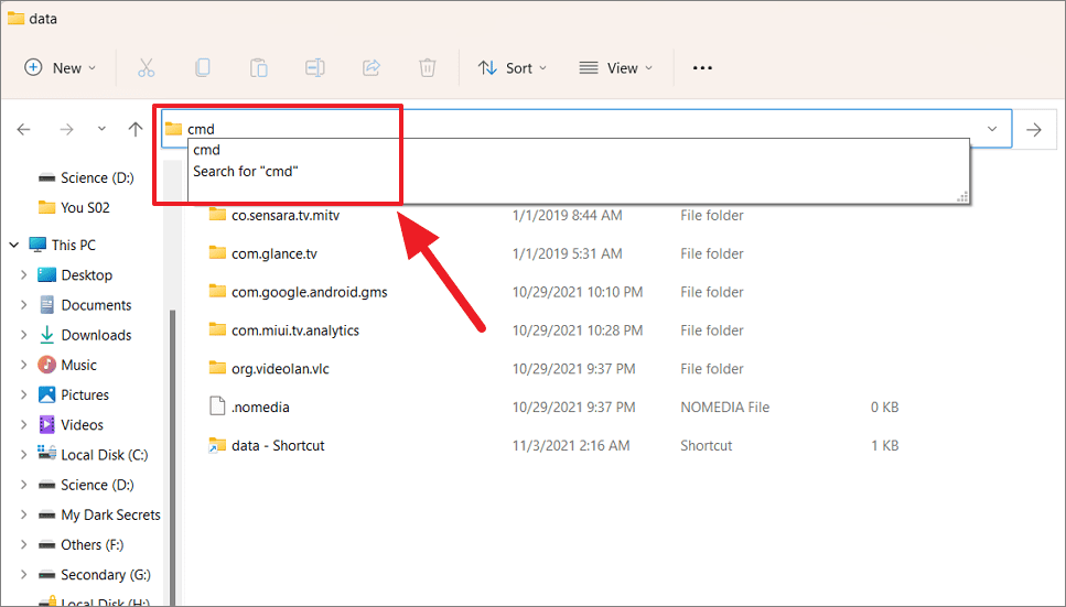 open command prompt in folder windows 10 instead of powershell