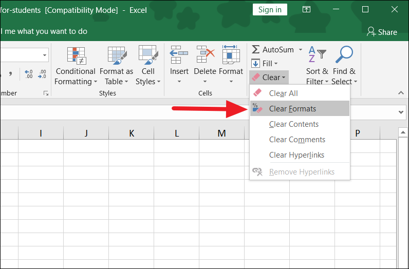 how-to-clear-formatting-in-excel