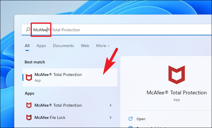 How to or McAfee on Windows 11