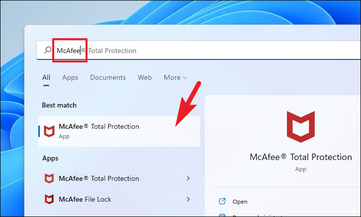 How do I uninstall McAfee on Windows 11?