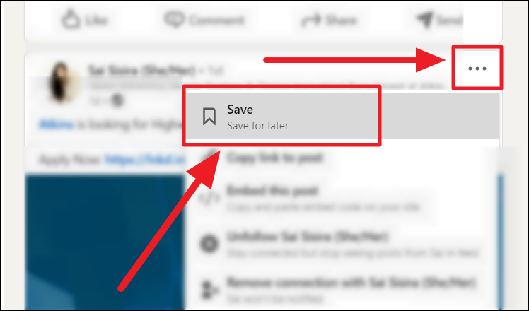 How to Save and Find Saved Items on LinkedIn