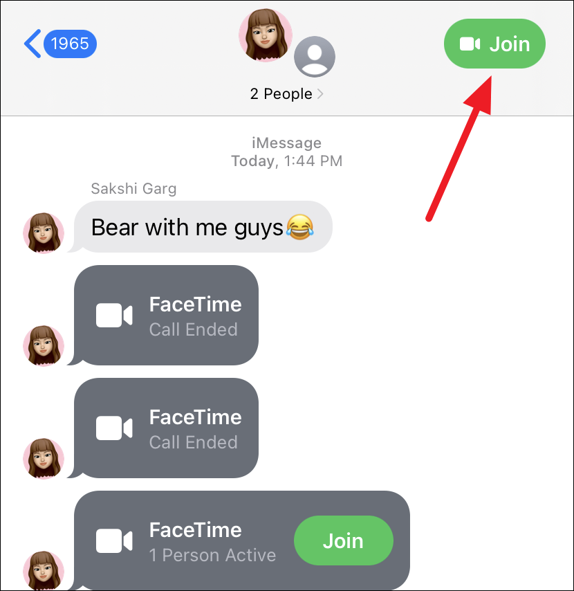 What Does the Green Join Button Mean on iMessage?