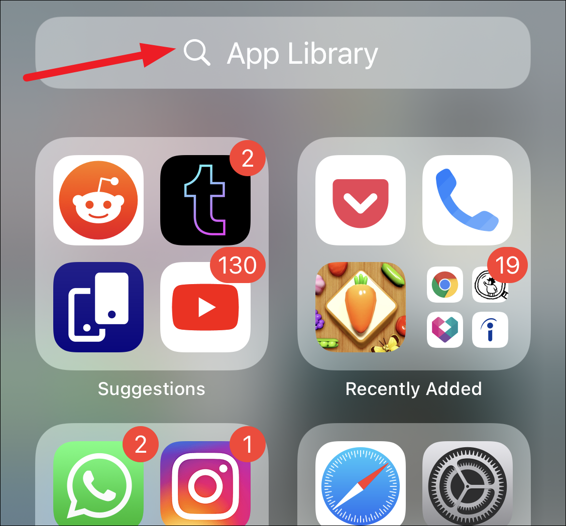 safari app is hidden on iphone