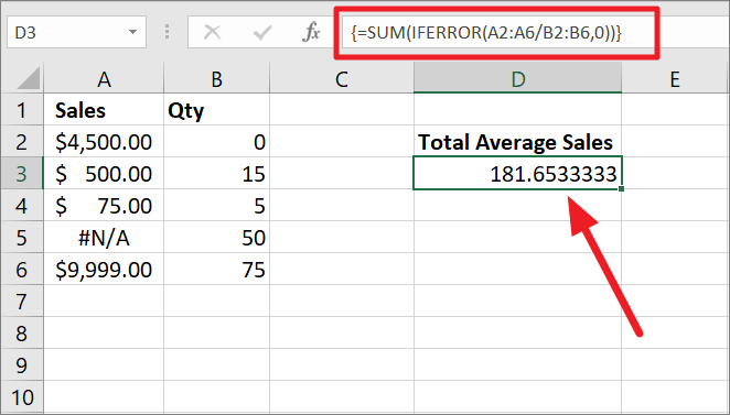 How To Use Iferror Function In Excel 7344