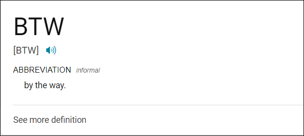 What Does BTW Mean and How to Use it?