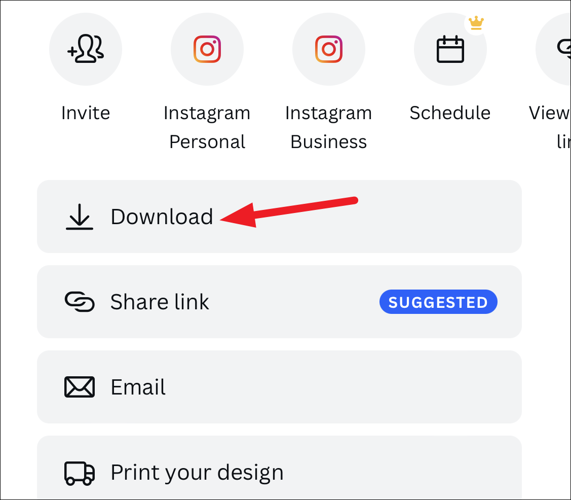 how to download shared canva presentation