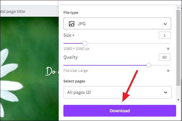 how to download shared canva presentation