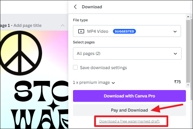 How to Download a Picture or Design from Canva